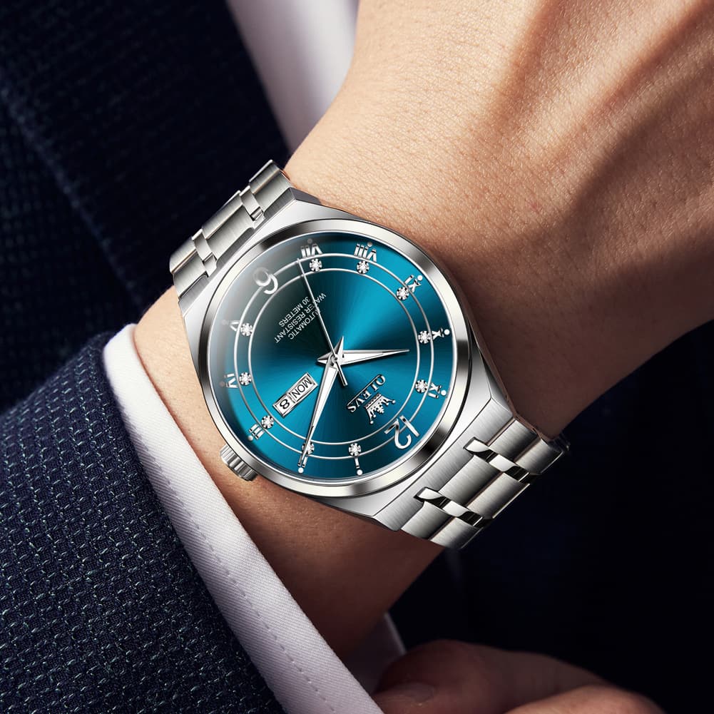 OLEVS 7068 Octagonal Luxury Sport Automatic Watch For Men