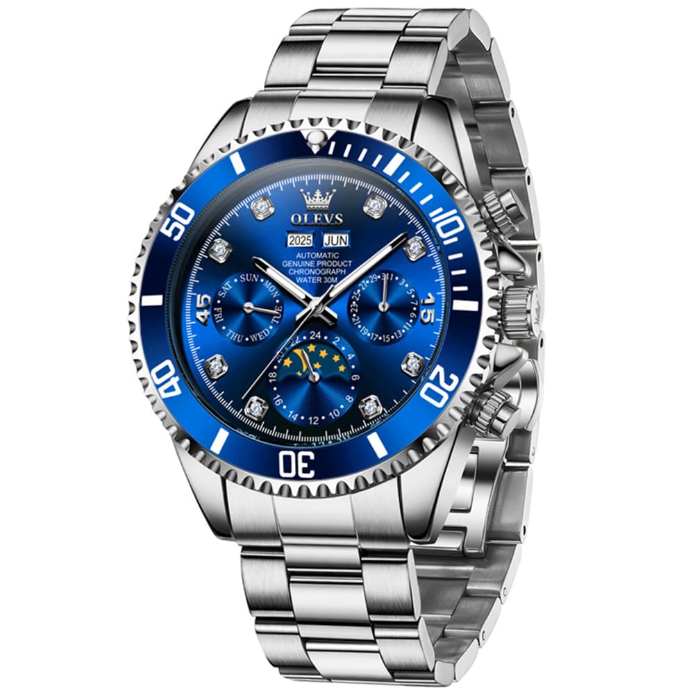 OLEVS 6729 Automatic Moon Phase Mechanical Watch For Men