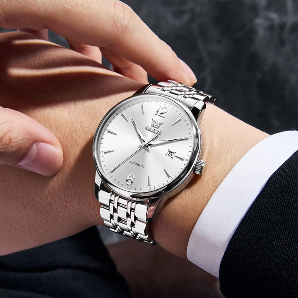 OLEVS 6741 Classic Minimalist Mechanical Watch for Men