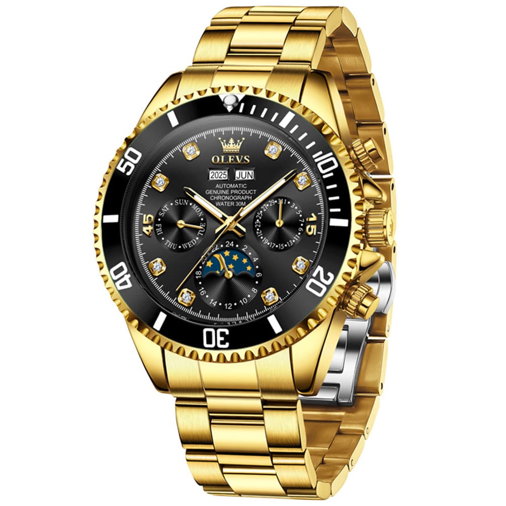 OLEVS 6729 Automatic Moon Phase Mechanical Watch For Men