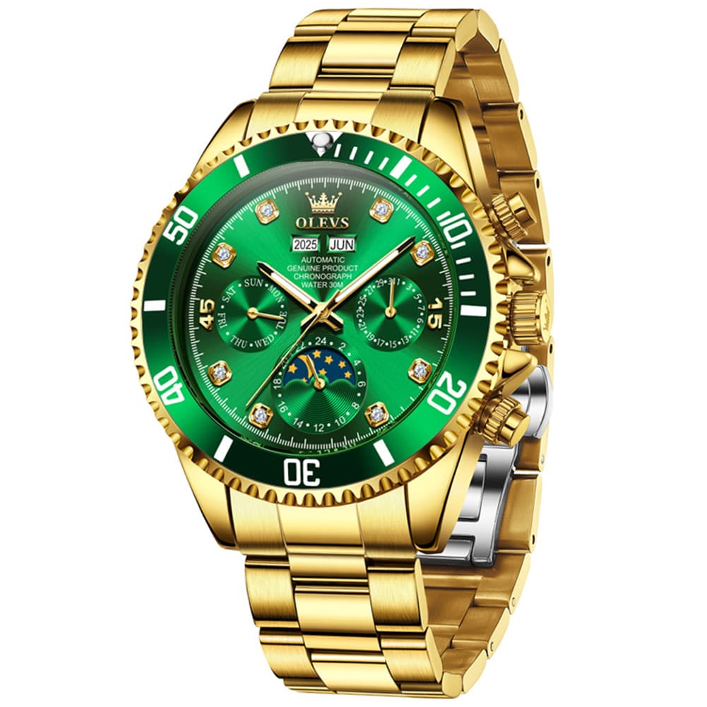 OLEVS 6729 Automatic Moon Phase Mechanical Watch For Men