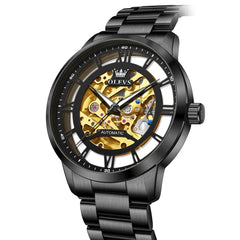 OLEVS 6728 Automatic Skeleton Mechanical Watch For Men