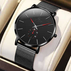 OLEVS 9954 Ultra Thin Milanese Mesh Quartz Watch for Men