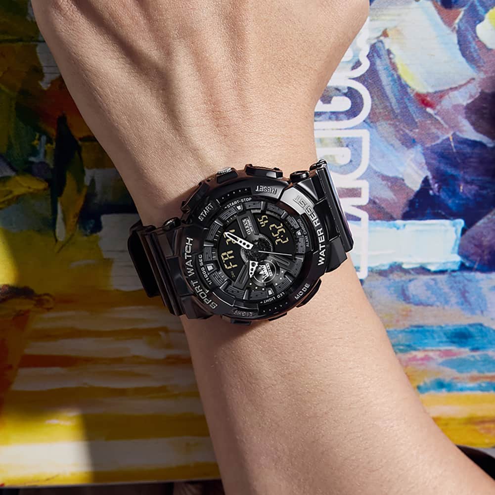 OLEVS 1102 Rugged Dual Display Digital Sport Watch for Men