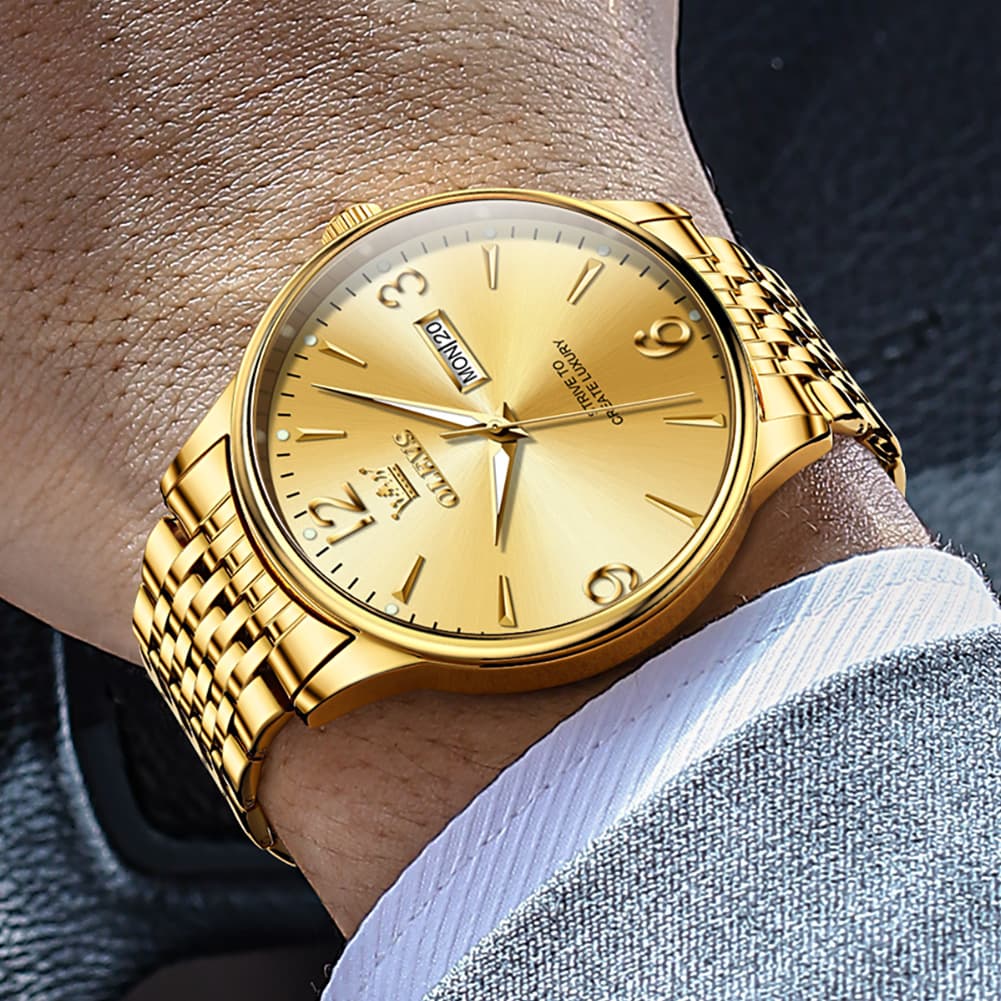 OLEVS 2928 Classic Day Date Mechanical Watch for Men