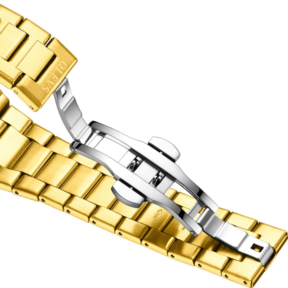 OLEVS 3736 Polygonal Diamond Quartz Watch for Men