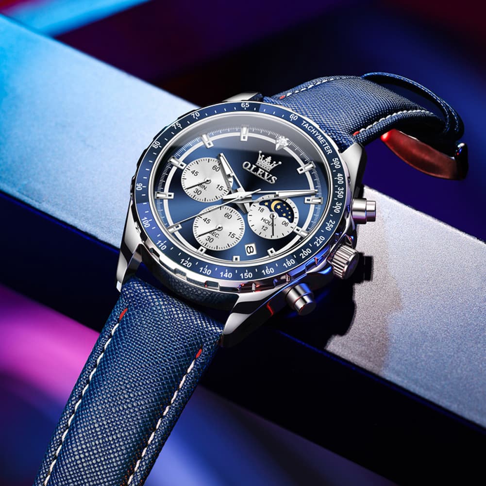OLEVS 2945 Racing Chronograph Quartz Watch for Men
