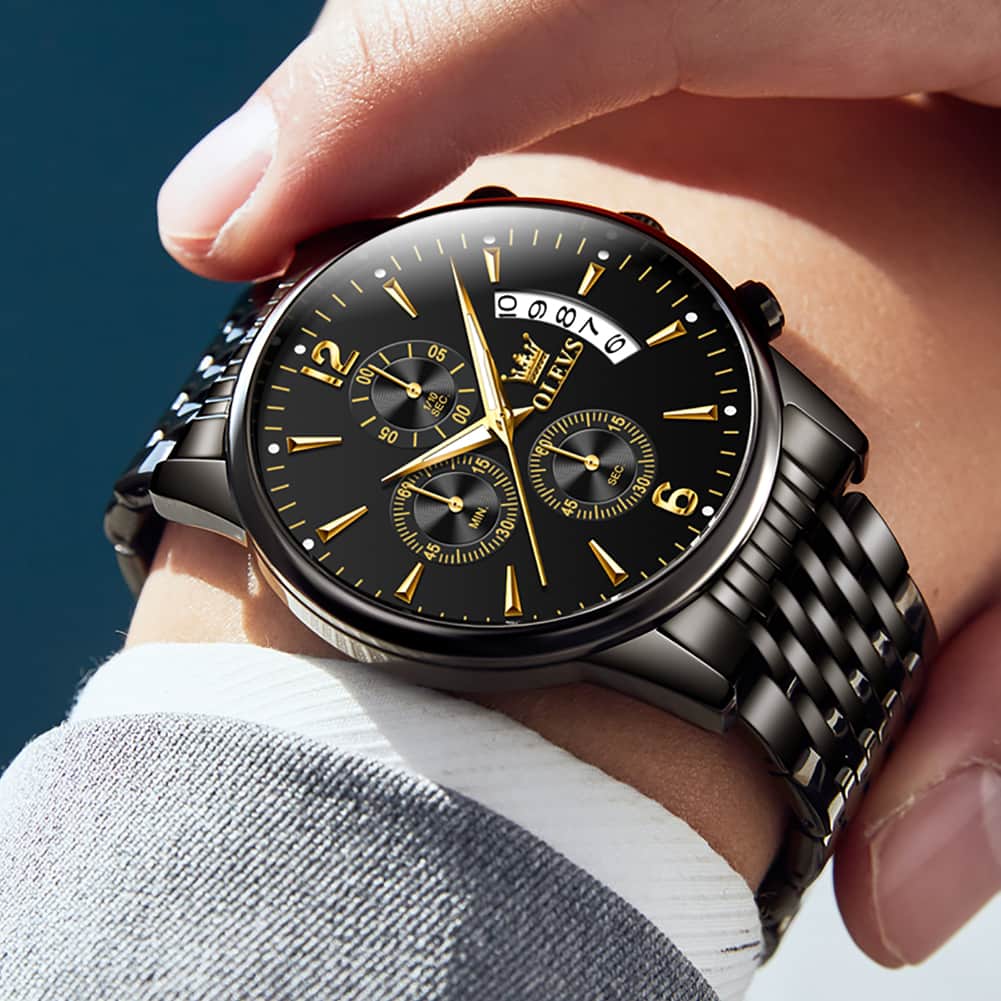 OLEVS 2867 Ultra Slim Luxury Dress Chronograph Watch for Men