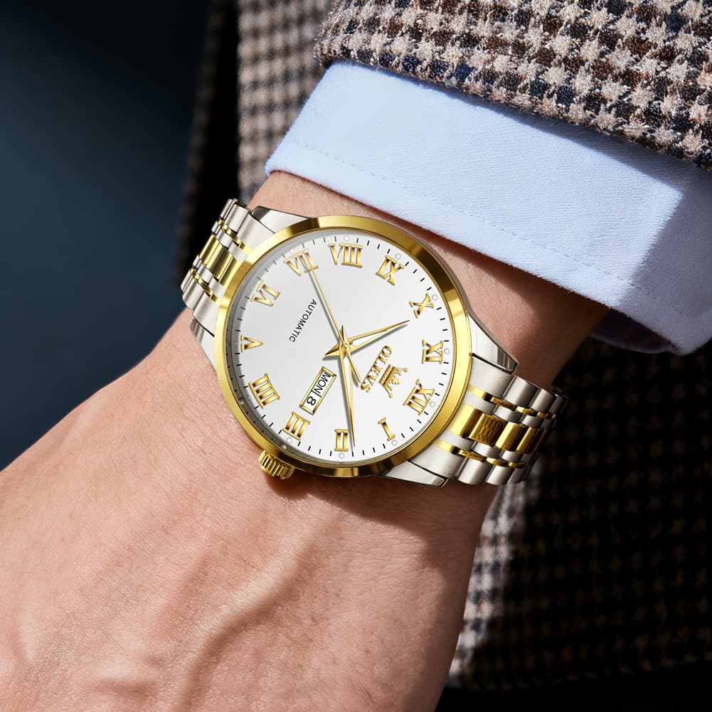 OLEVS 7060 Classic Roman Numeral Automatic Watch For Men