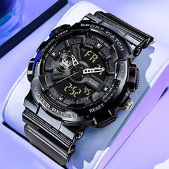 OLEVS 1102 Rugged Dual Display Digital Sport Watch for Men