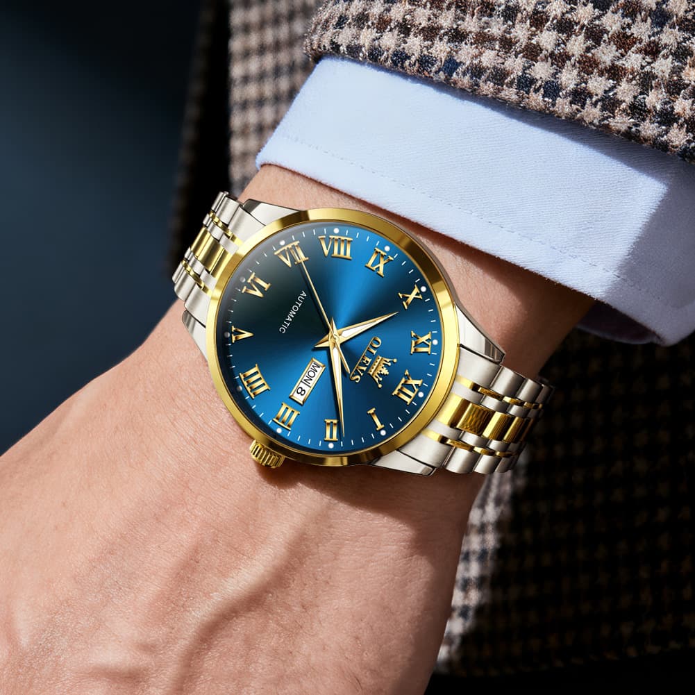 OLEVS 7060 Classic Roman Numeral Automatic Watch For Men
