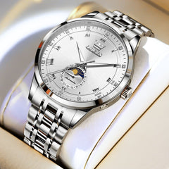 OLEVS 7063 Diamond Moon Phase Automatic Watch For Men