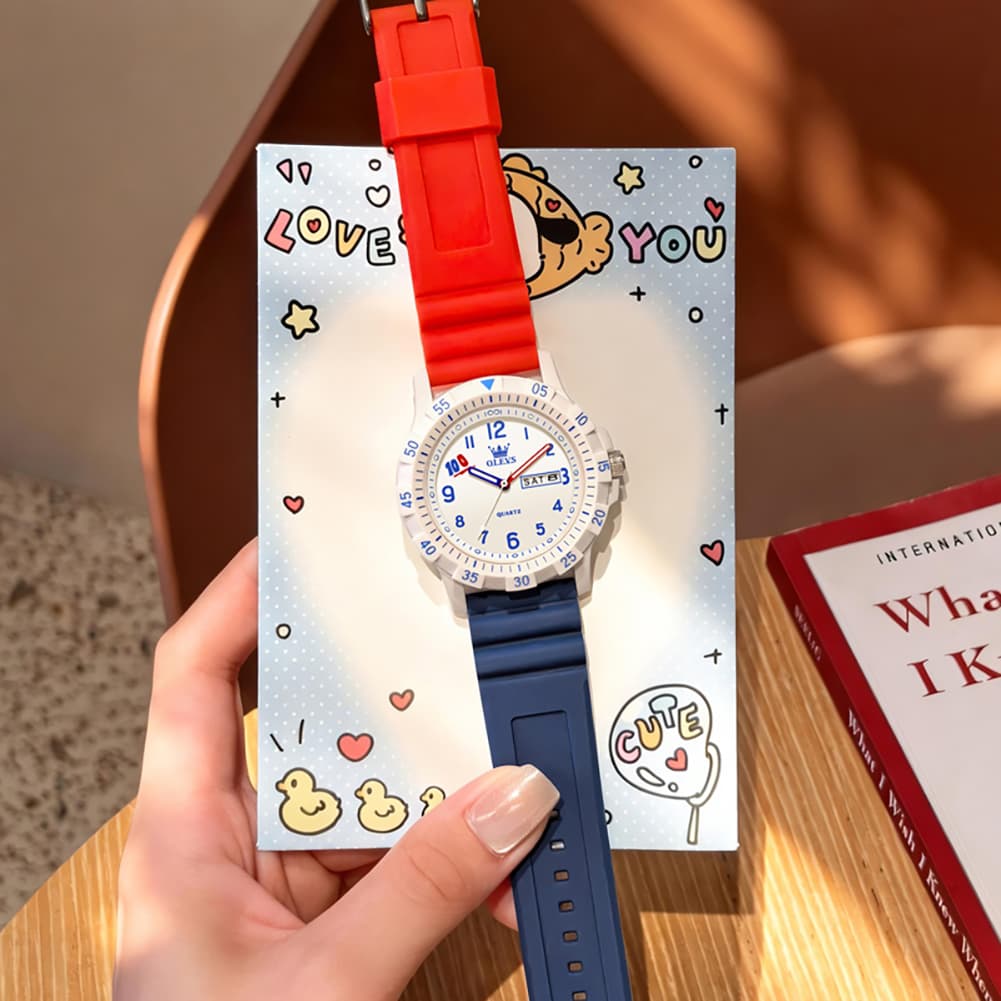 OLEVS 2705 Campus Good Luck Sport Watch for Youth Students