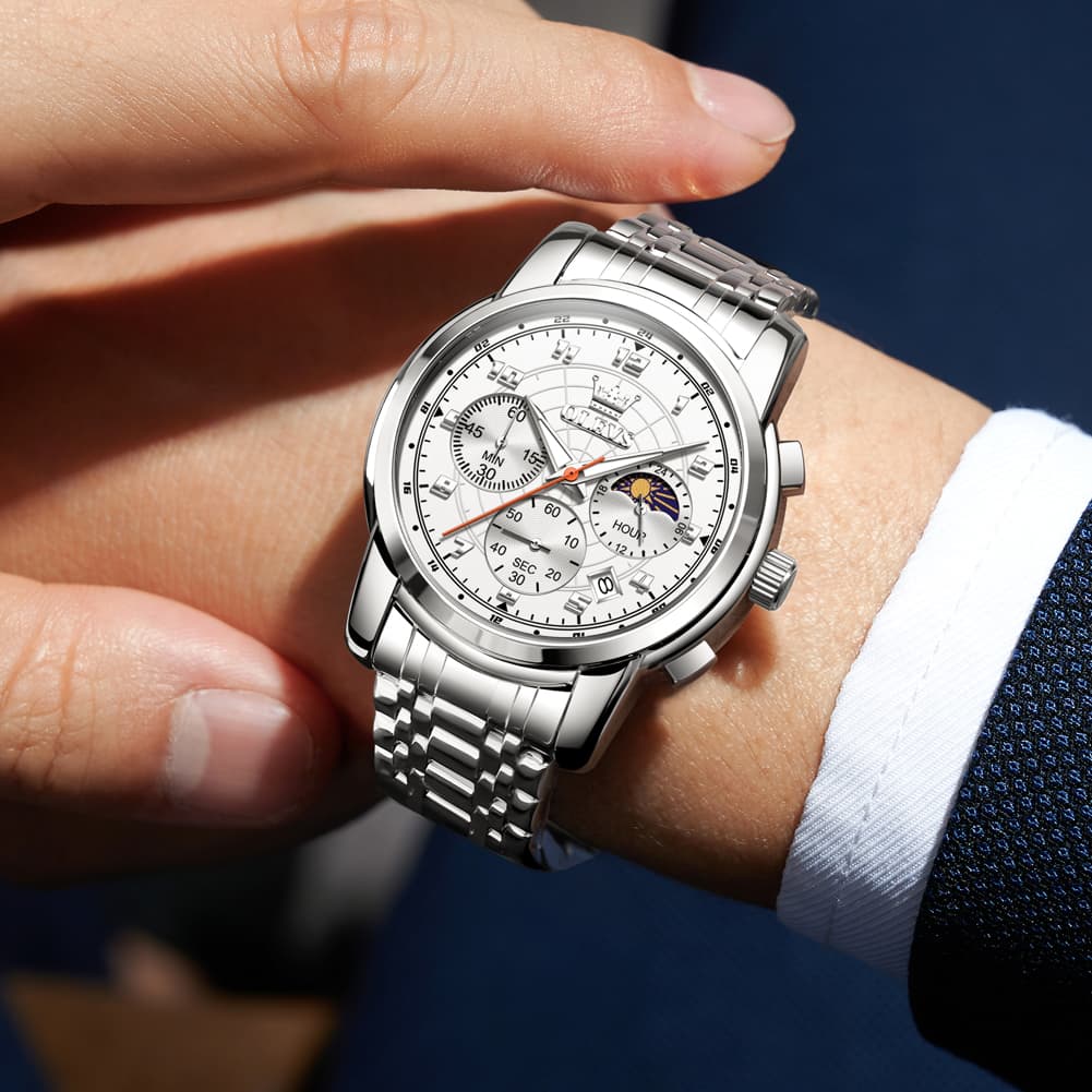 OLEVS 2983 Youthful Chronograph Quartz Watch for Men