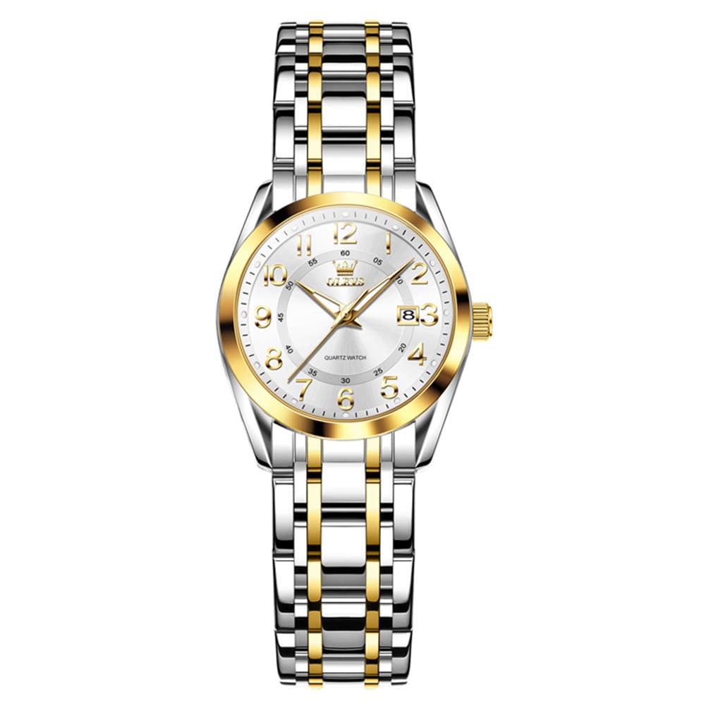 OLEVS 3666 Quartz Luminous Stainless Steel Watch For Women