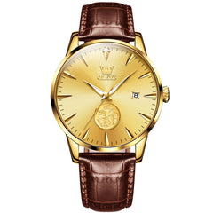 OLEVS 6665 Stainless Steel Pi Xiu Lucky Mechanical Watch for Men