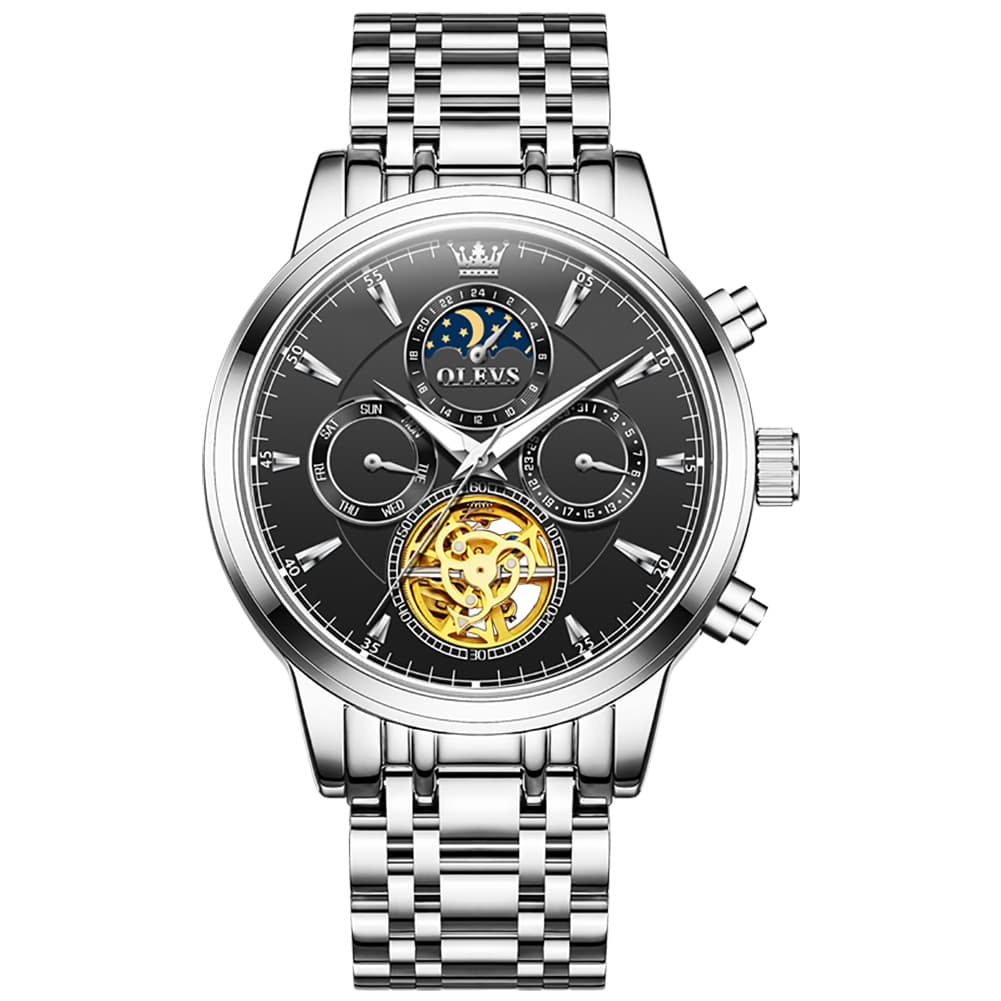OLEVS 6746 Multi-Function Skeleton Mechanical Watch for Men