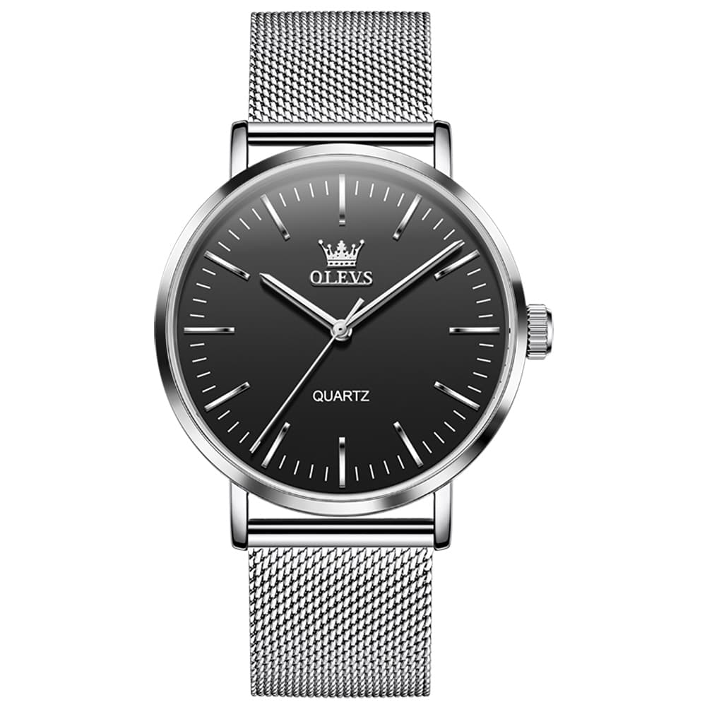 OLEVS Minimalist Ultra Thin Mesh Quartz Watch 7125 for Men