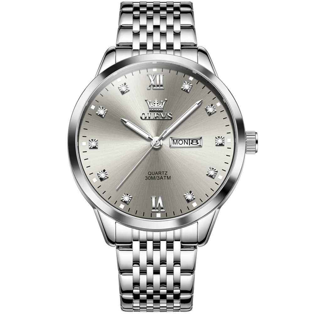 OLEVS 2943 Ultra Thin Diamond Dial Quartz Watch for Men