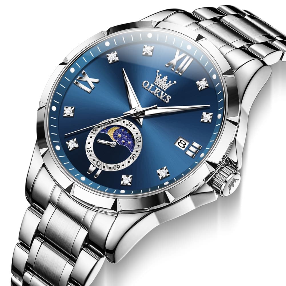 OLEVS 2956 Moon Phase Quartz Watch for Men