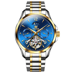OLEVS 6663 Automatic Mechanical Moon Phase Watch for Men