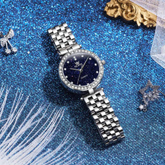 OLEVS 3641 Starry Sky Diamond Quartz Watch for Women