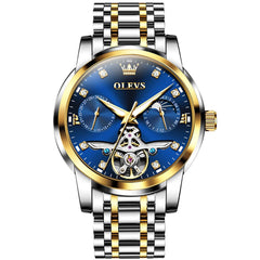 OLEVS 6703 Moon Phase Tourbillon Automatic Mechanical Watch For Men