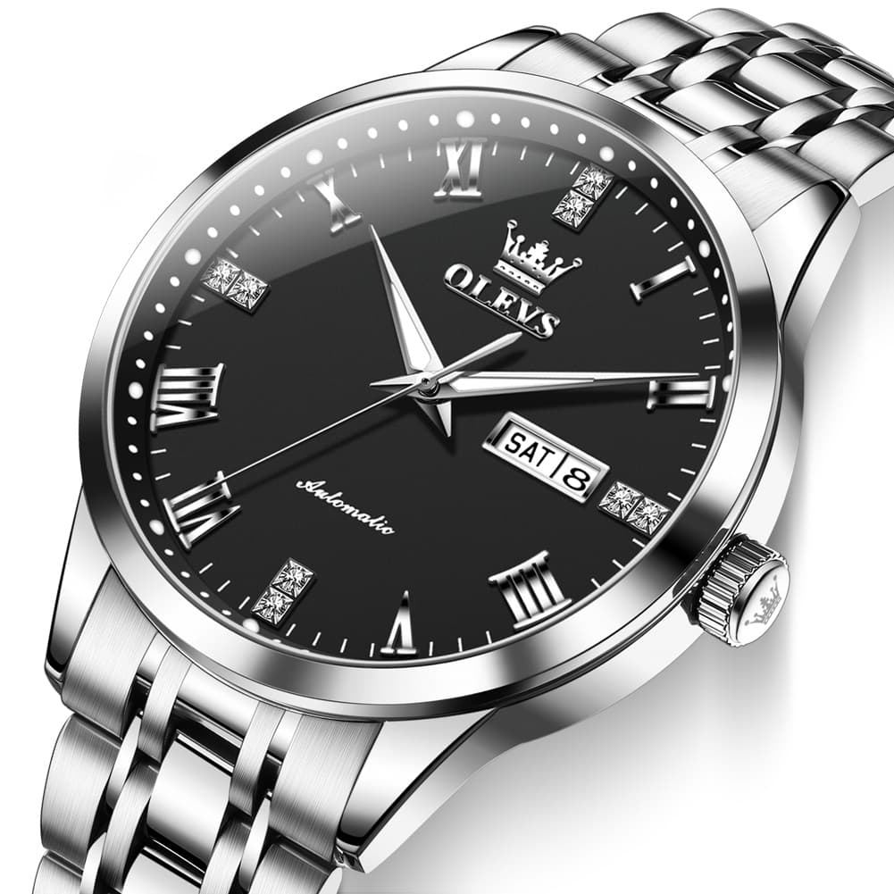 OLEVS 7062 Classic Dual Calendar Automatic Watch For Men