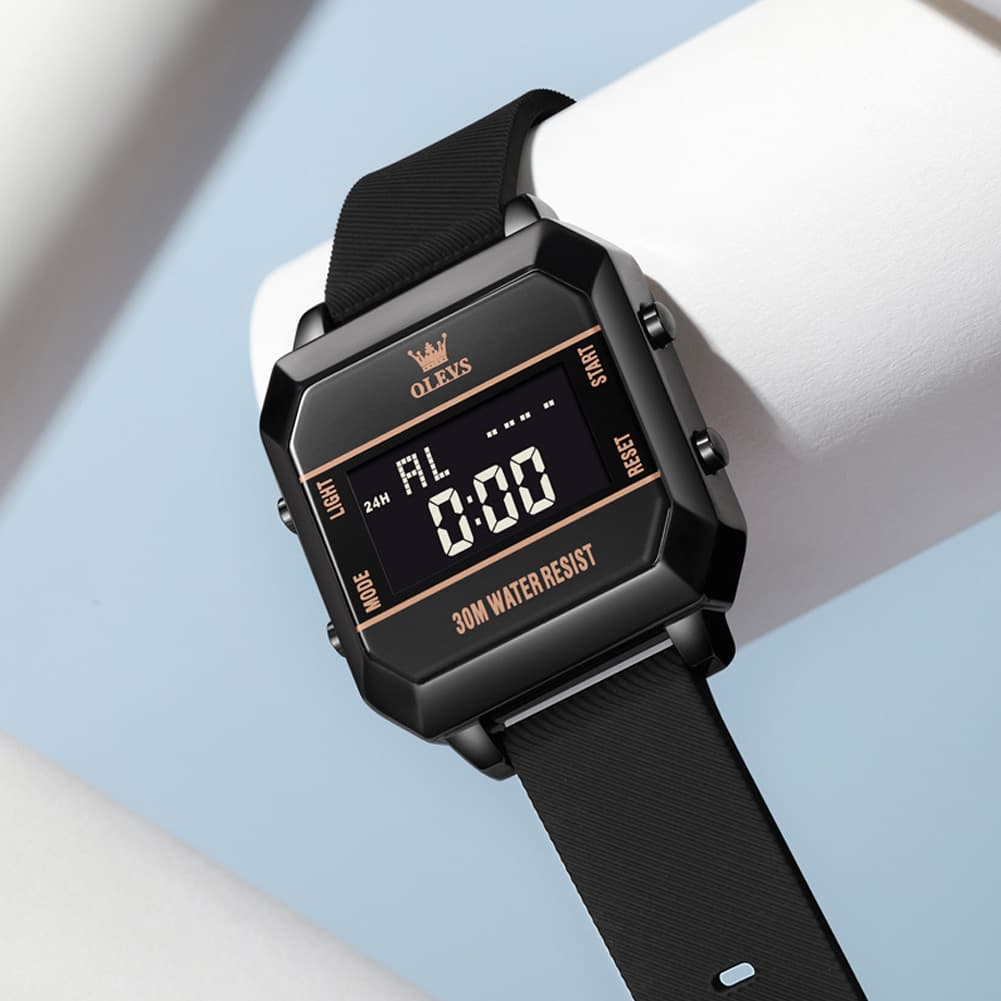 OLEVS 1103 Square Digital Streetwear Sport Watch for Men