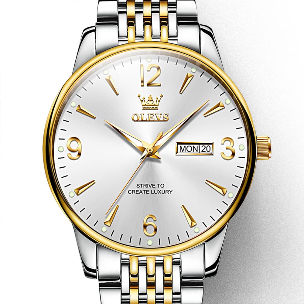 OLEVS 2928 Classic Day Date Mechanical Watch for Men