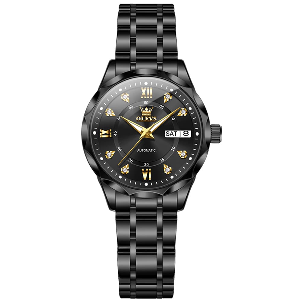 OLEVS 6727 Automatic Diamond Mechanical Watch For Women
