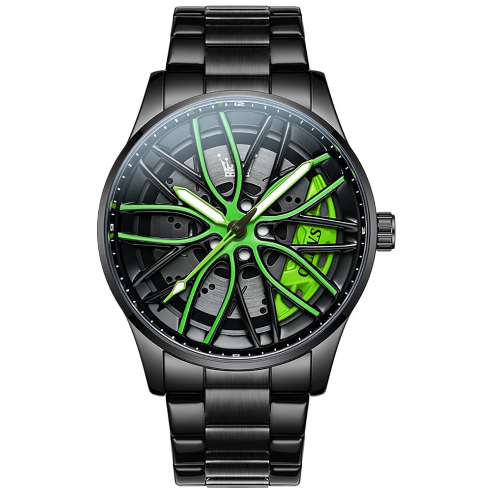 OLEVS 9937 Wheel Caliper Rim Racing Quartz Watch for Men