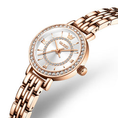 OLEVS Diamond Bezel Jewelry Bracelet Watch 5508 Petite Quartz for Women