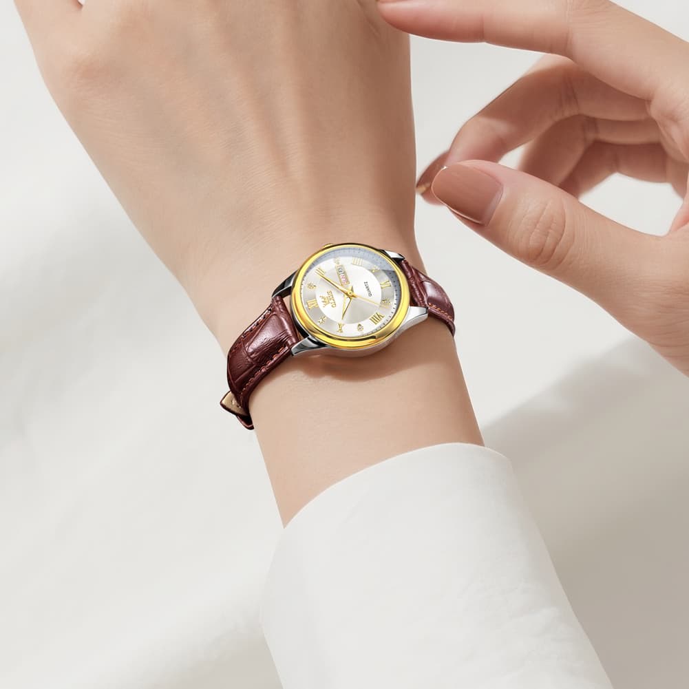 OLEVS 3649 Ultra-thin Classic Quartz Watch for Women