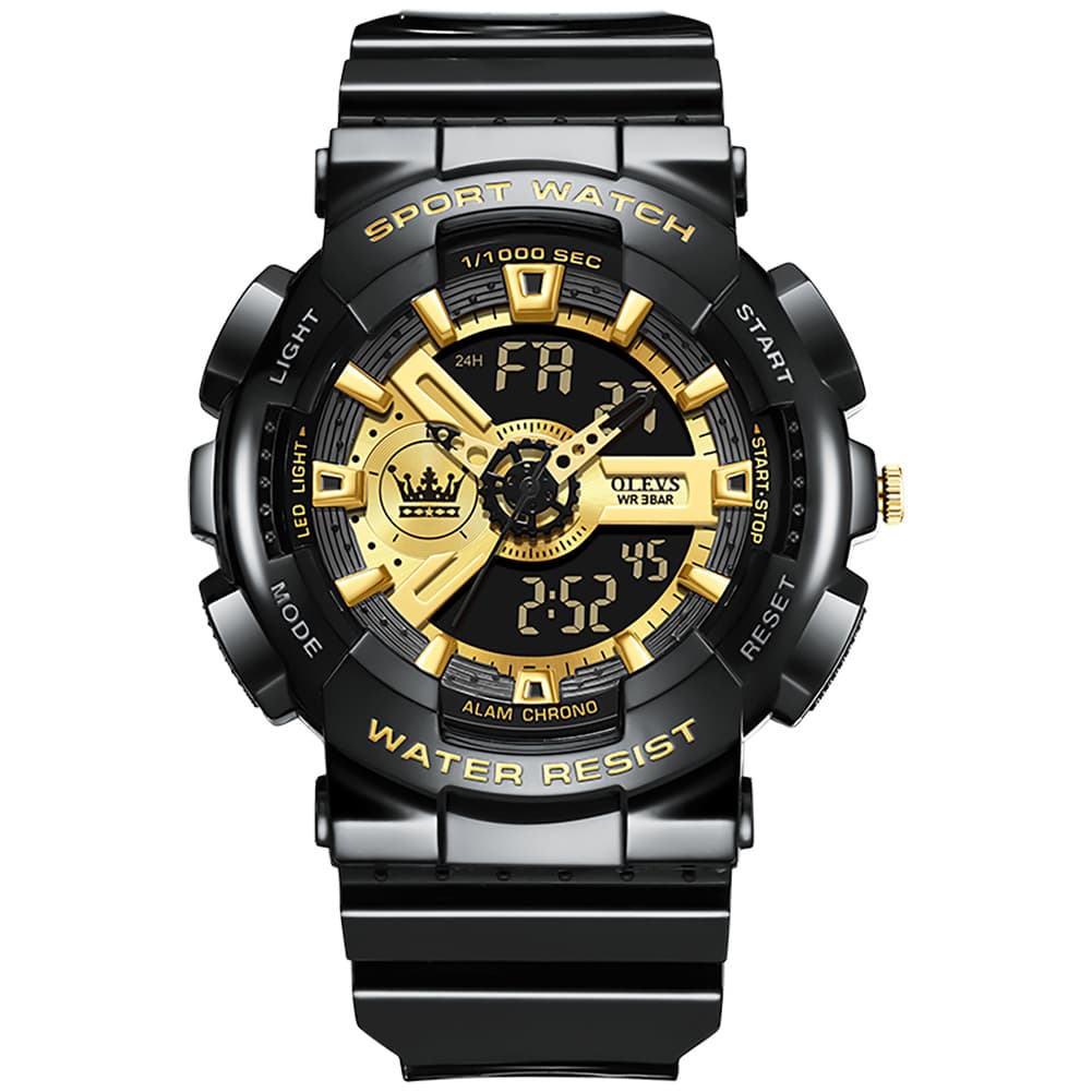 OLEVS 1102 Rugged Dual Display Digital Sport Watch for Men