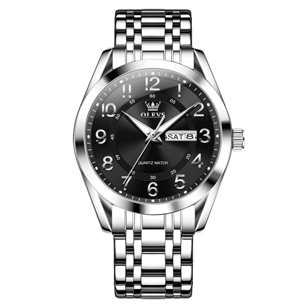 OLEVS 3666 Quartz Luminous Stainless Steel Watch For Men