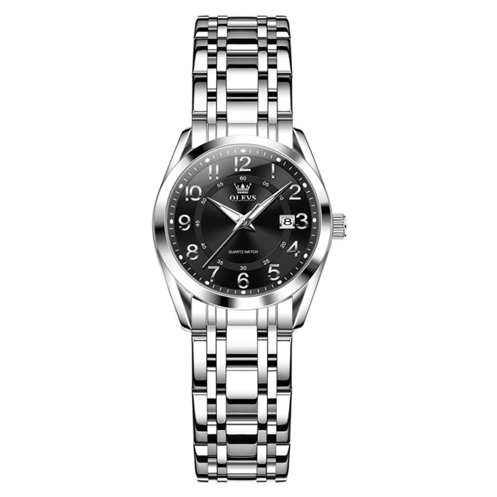 OLEVS 3666 Quartz Luminous Stainless Steel Watch For Women