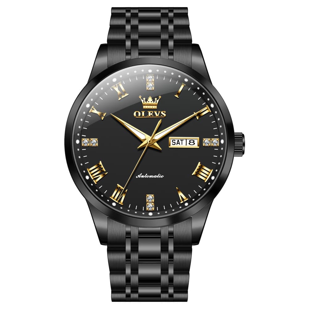 OLEVS 7062 Classic Dual Calendar Automatic Watch For Men