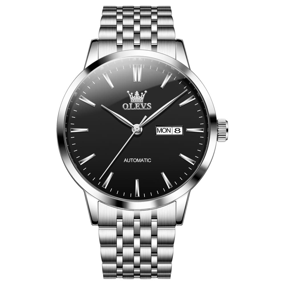 OLEVS 7048 Minimalist Dual Calendar Automatic Watch For Men