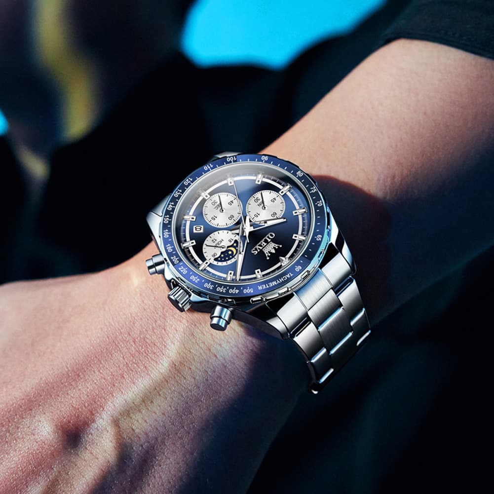 OLEVS 2945 Racing Chronograph Quartz Watch for Men