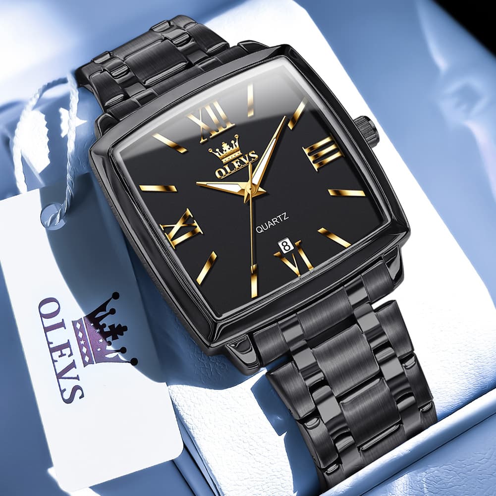 OLEVS 2969 Square Classic Quartz Watch for Men