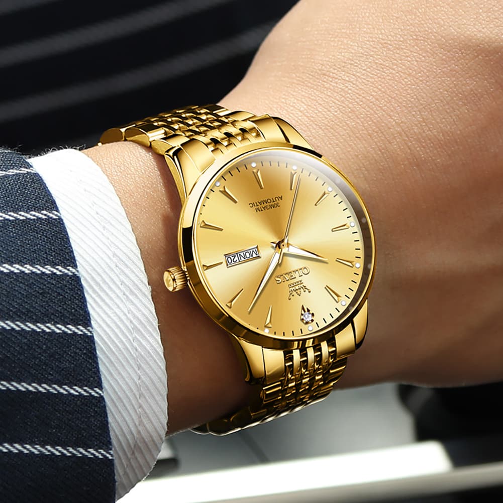 OLEVS 6635 Stainless Steel Automatic Mechanical Watch for Men
