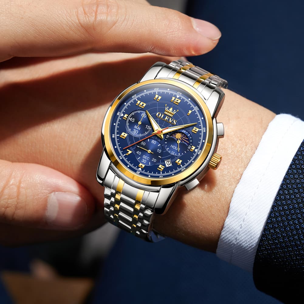 OLEVS 2983 Youthful Chronograph Quartz Watch for Men