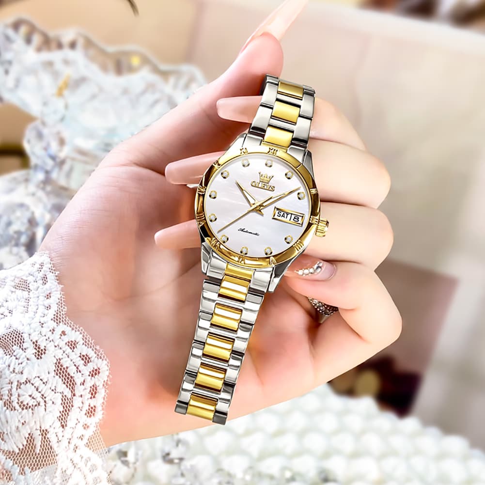 OLEVS 7030 Elegant Automatic Mechanical Watch For Women