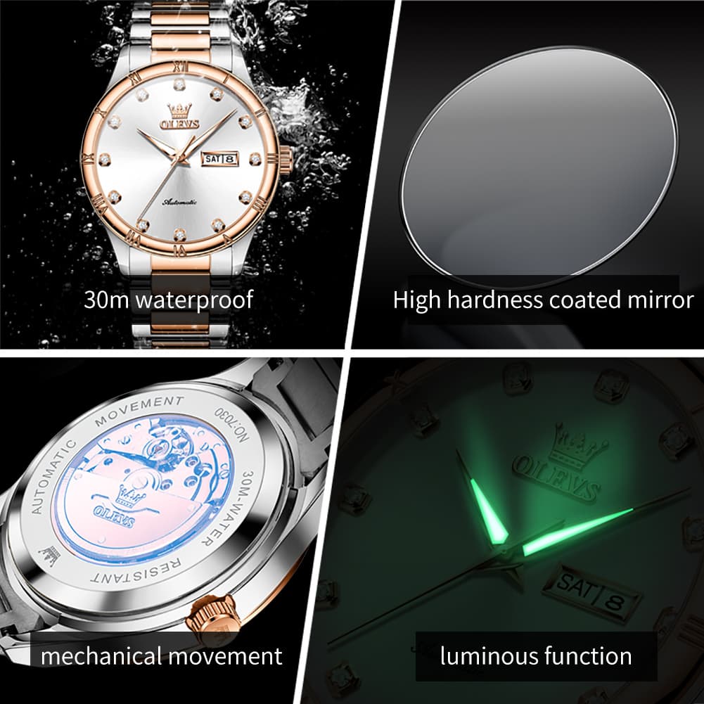 OLEVS 7030 Automatic Mechanical Dress Watch for Men