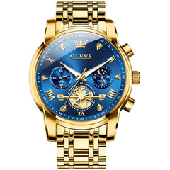 OLEVS 2856 Luxury Moon Phase Chronograph Quartz Watch for Men
