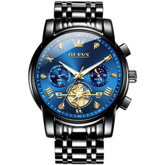 OLEVS 2856 Luxury Moon Phase Chronograph Quartz Watch for Men