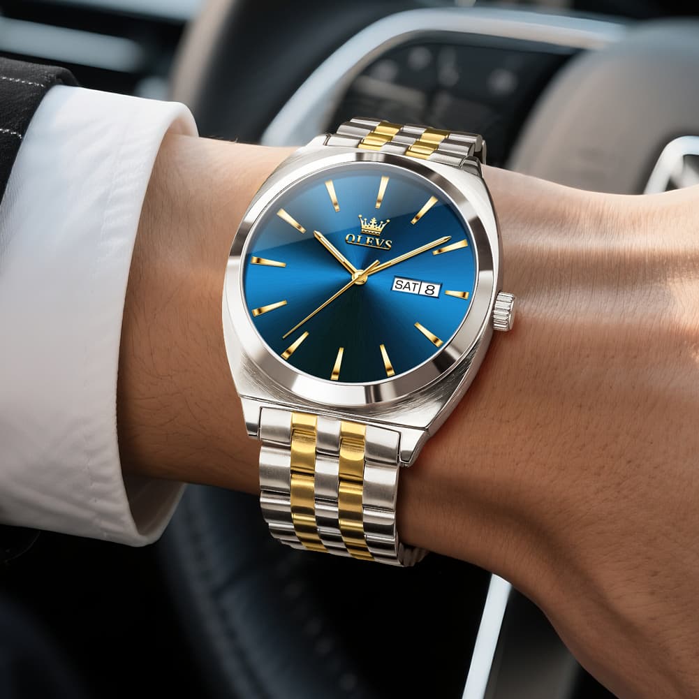 OLEVS 6730 Automatic Tonneau Mechanical Watch For Men
