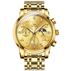 OLEVS 3628 Multifunction Moon Phase Quartz Watch for Men