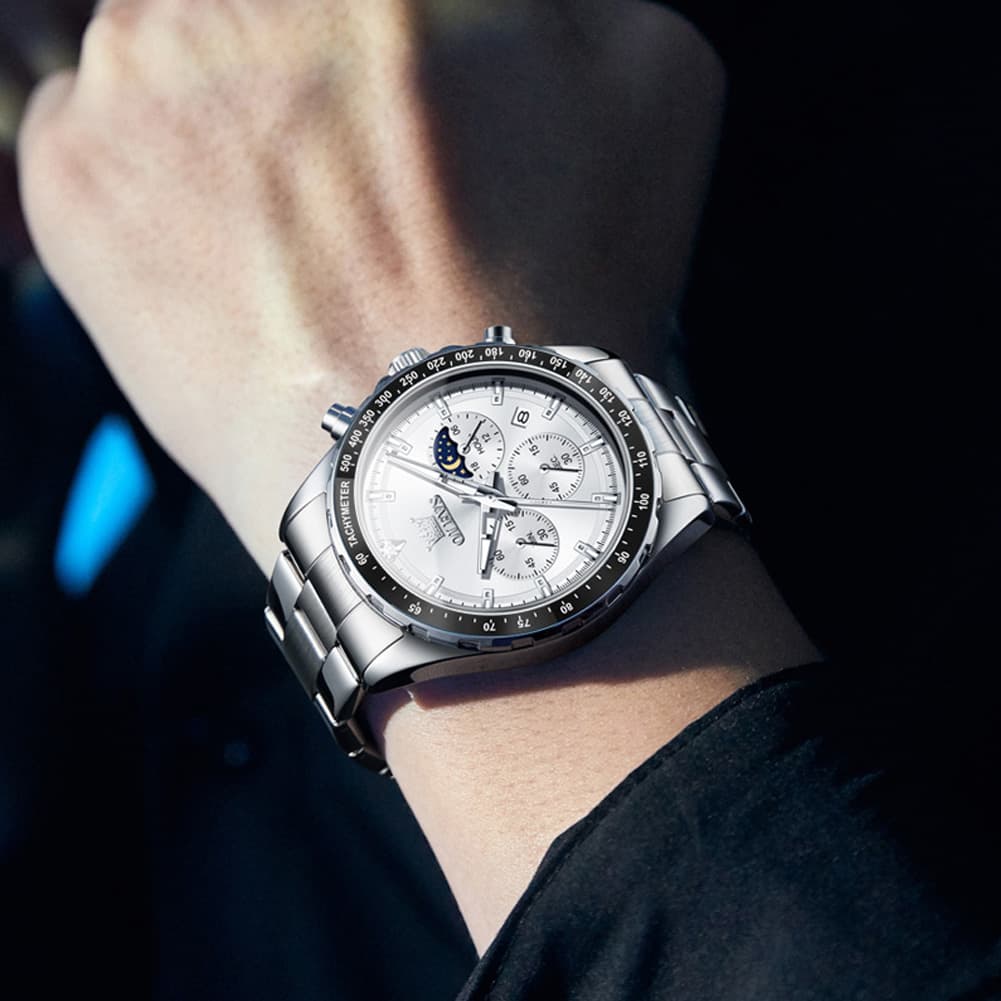 OLEVS 2945 Racing Chronograph Quartz Watch for Men